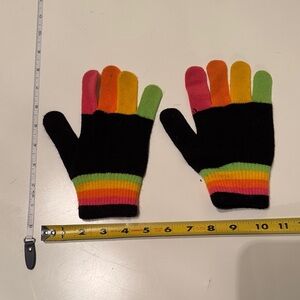 Vibrant Striped Women's Gloves